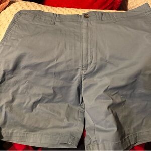 Men's Light Blue Flat Front Shorts